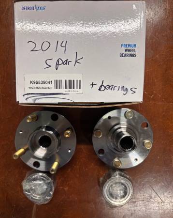 Chevy Spark front wheel bearings and hubs 1