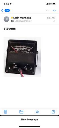 Voltage Meter Stevens Peak Reading 1