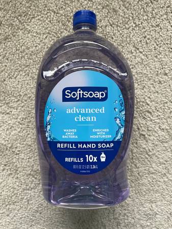 Sealed! Hand Soap Refill 2.36L 80 Oz Antibacterial - Softsoap Advanced 1