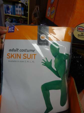 Skin Suits Available in Green or Blue --New in Package-Half Price-- 1