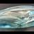 Michael Shearer Blue Spirit Art Glass Approx 9" Long Signed 1996 4 thumbnail