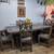 Reclaimed Rustic 7 pieces Dining Table Set 3 thumbnail