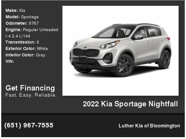 2022 Kia Sportage Nightfall - $24,995 (Bloomington, MN)63481445697921120