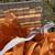 Vintage / retro webbed aluminum folding beach chair A94 2 thumbnail