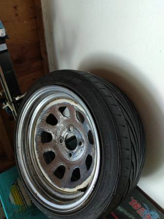 Set of four tires and rims 1