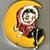 Vintage Betty Boop Christmas Moon Pin 1 thumbnail