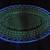 Uranium glass plate with laced edge. Diamond pattern. 3 thumbnail