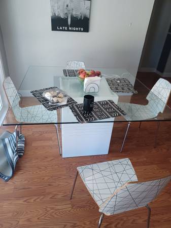 Dinning table and chairs 1