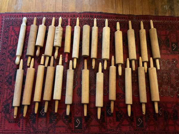 26 vintage antique wooden rolling pins $190 obo for all 1