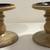 Like New! 2 wood Candle Holders w/ New Pillar Candles Set 2 thumbnail