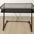 Desk with pullout tray, black metal and glass, modern styling 1 thumbnail