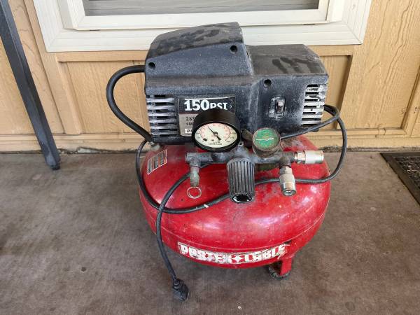 Porter cable pancake compressor. 1