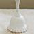White Vintage Fenton Silver Crest Spanish Lace Milk Glass Bell 7 thumbnail