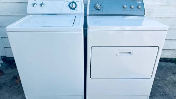 VERY BEAUTIFUL WHIRLPOOL WASHER AND DRYER WRINKLE FREE FABRIC 1