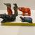 5 Vintage Folk Art Hand Carved Wooden Animals Elephants Bird Turtle Pi 9 thumbnail