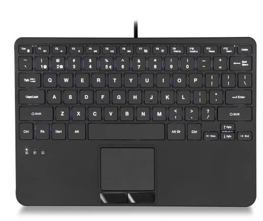 Perixx PERIBOARD-425 US Wired Mini USB Keyboard with Touchpad 1