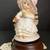 Vtg Price Products music box GIRL IN BONNET W/RABBIT CARROTS tall 8" 3 thumbnail