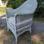 1920s Wicker Armchair Tall Back Antique porch chair 1 thumbnail