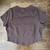 Madewell Brown 100% cotton crop tshirt w/ curved detail-Medium-NWOT 3 thumbnail