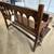 Antique Oak Settee Bench 5 thumbnail