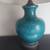 Vintage Large Turquoise Ceramic Oriental Style Lamp. 3 thumbnail