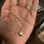14K Yellow Gold Necklace with Solid Heart Pendant that has Diamonds on 2 thumbnail