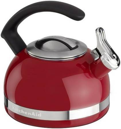 KitchenAid 2.0-Quart Kettle with C Handle and Trim Band Empire Red New 1