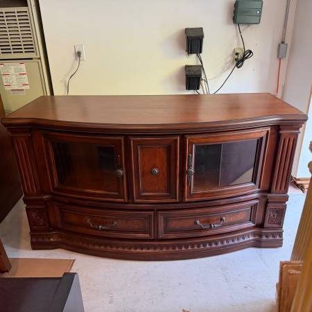 Solid Wood Console Cabinet 1