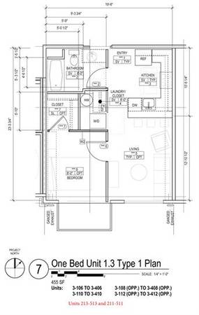 $1,590 / 1br - 455ft2 - Sandpiper #513 | Ático de 1 dormitorio/1 baño con fácil acceso a WWU (Downtown Bellingham)63920957512578121
