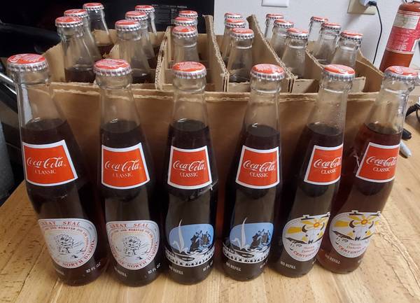 24 Pack North Dakota Coca-Cola Glass Bottles 10oz 1