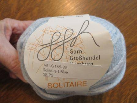 GGH yarn, Solitaire wool blend, light blue, Italy, 1 ball, new 1