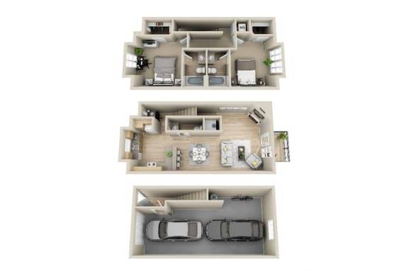 $2,315 / 2br - 1334ft2 - Lakefront Townhome With Ample Square Footage! PLUS 2-Car Garage! (Fairview, OR)63831682747523123