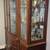 Traditional Solid Wood China Hutch with Curved Glass – 2-Piece Cabinet 2 thumbnail