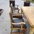 Solid Maple Butcher Block Farmhouse Table and 9 Armchairs 3 thumbnail