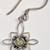 Unique handcrafted sterling silver with peridot floral earrings, new 5 thumbnail