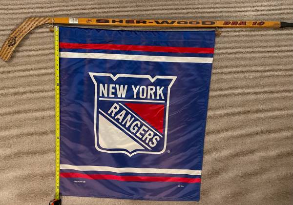 NY Rangers Hockey stick Flag 1