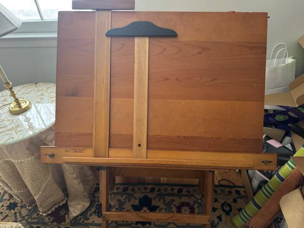 Drafting Table - K&E Antique Solid Wood 1