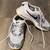 Women's 8-8.5 Athletic Shoes, Black Sock Fit, NIKE White Gray Sneakers 8 thumbnail