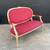 Antique French XVI Carved Wood Love Seat Sofa, c.1950’s 3 thumbnail
