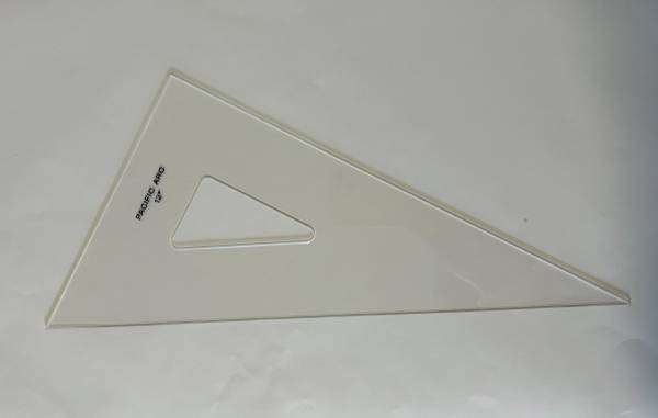 Pacific Arc Drafting Triangle, 12-inch, 30/60/90 Degrees 1