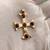 Vintage Vermeil Byzantine Cross Pendant with Garnets 2 thumbnail