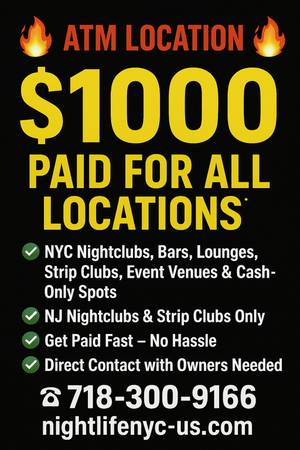$500-$5000 Paid Per Location 1