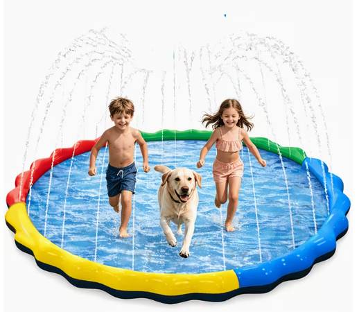 Dog & Kids Splash Pad Sprinkler 66 in LARGE ~ NEW 1