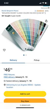 BENJAMIN MOORE CLASSIC COLORS FAN DECK For Sale $20.00 Each 1