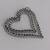 10K White Gold Multi Diamond Heart Pendant 80 Diamonds 5 thumbnail