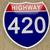 Highway 420 Road Shield Heavy Metal Sign Brand New 1 thumbnail