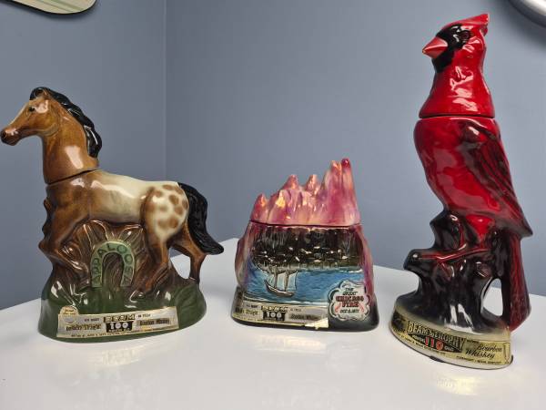 Jim Beam Decanters Liquor Bottles 1