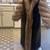 Natural Ranch mink coat with indigo tuxedo Fox trim with sleeves. 4 thumbnail