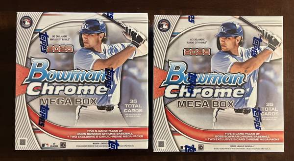 2025 Bowman Chrome baseball mega box 1