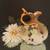 Pitcher Ewer Squat Hand Painted Porcelain With Berries Gold Handle 6 thumbnail